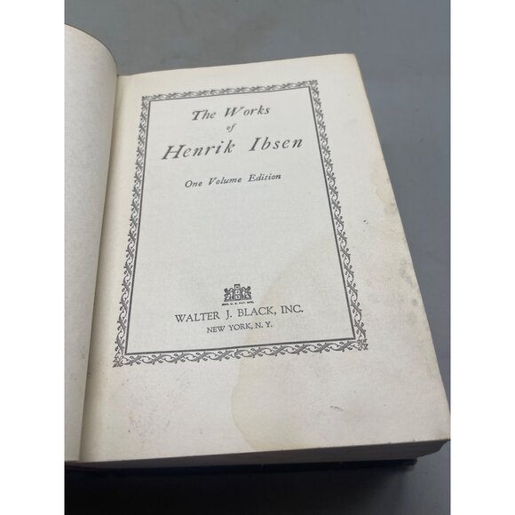 the works of henrik ibsen 1 volume edition hardcover book English walter READ - Picture 6 of 6